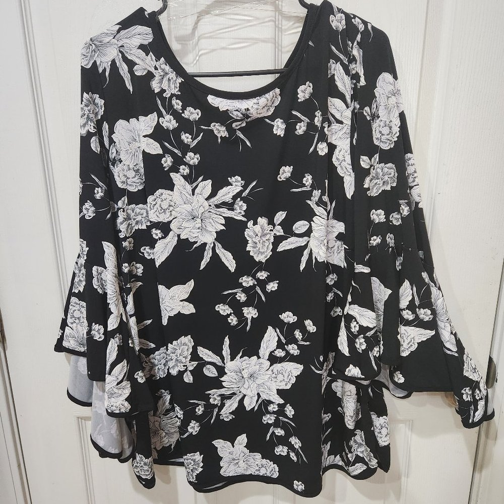 MSK Floral Blouse